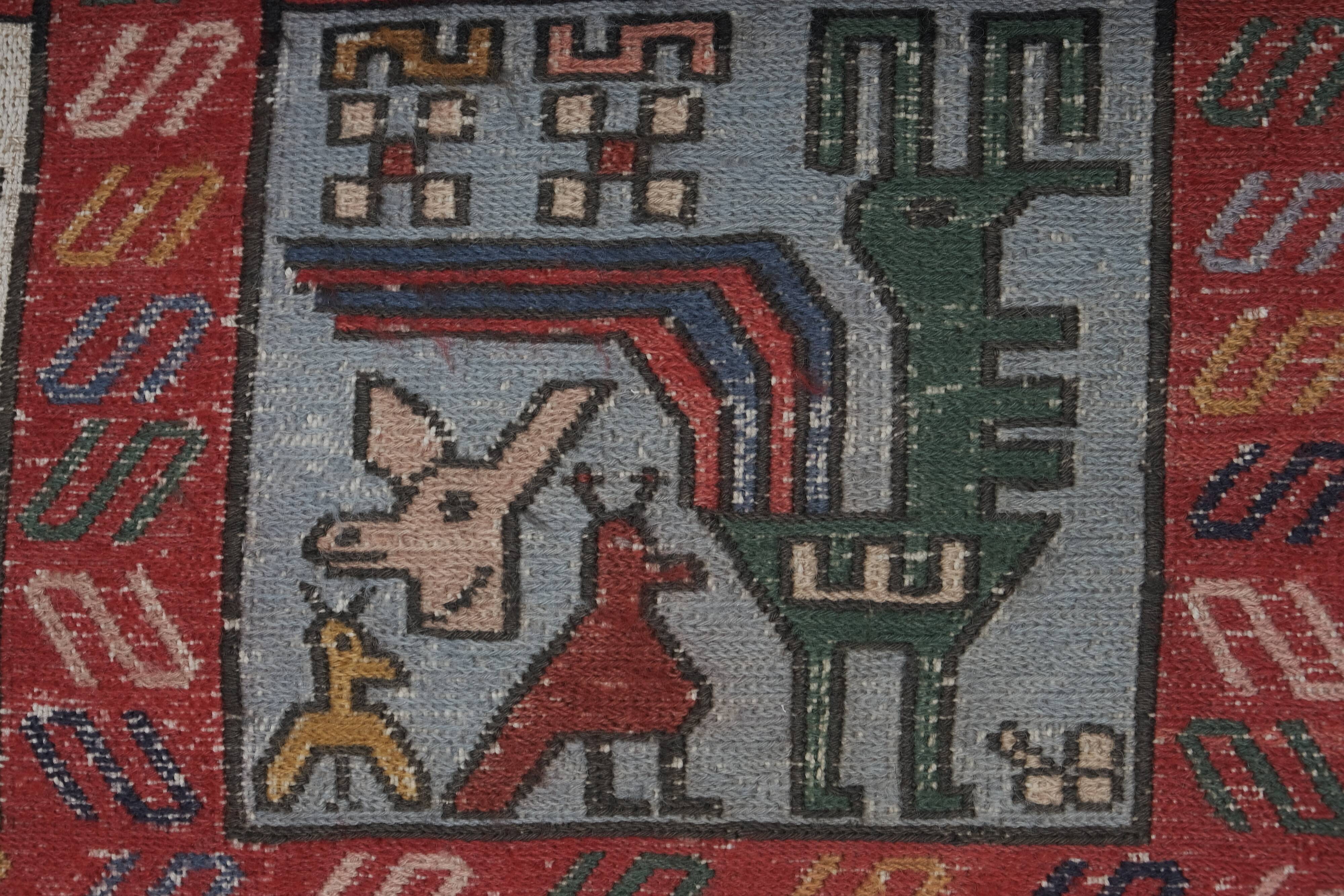 Vintage Turkish rug from Oushak, hand-woven 120x185 cm