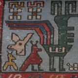 Vintage Turkish rug from Oushak, hand-woven 120x185 cm