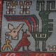 Vintage Turkish rug from Oushak, hand-woven 120x185 cm