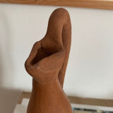 Decorative pot or vase in terracotta clay