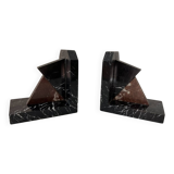 Pair of Art Deco marble bookends