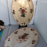 Set of oval dishes of Sarreguemine