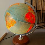 Luminous globe , Denmark , globe scan