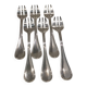 6 silver-plated oyster forks by Christofle, Albi pattern
