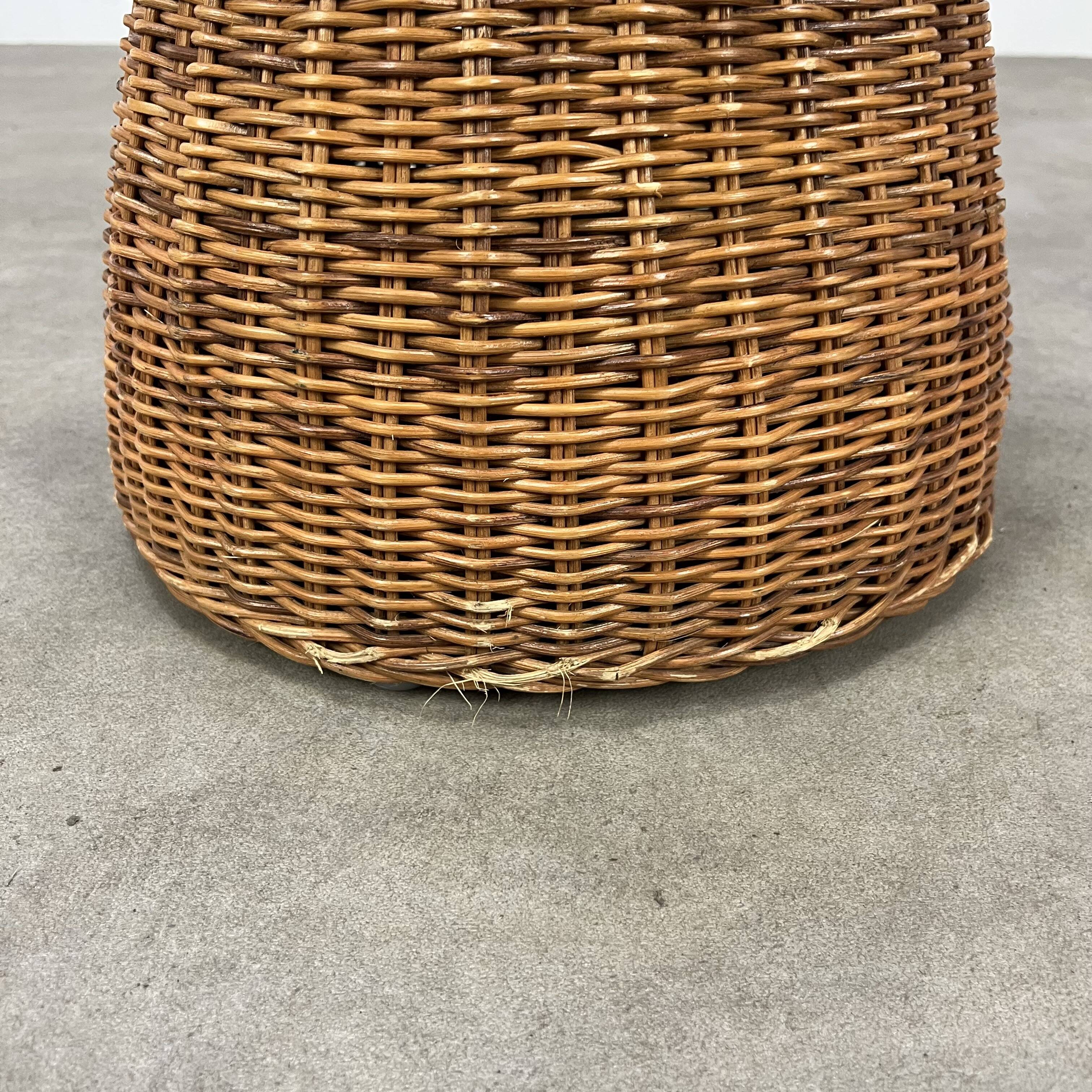 Champagne cork rattan stool