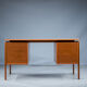 Mid-century teak freestanding desk from GV Møbler, 1960s