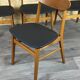 4x 60s 70s Teak Dining Room Chairs Danish Modern Design