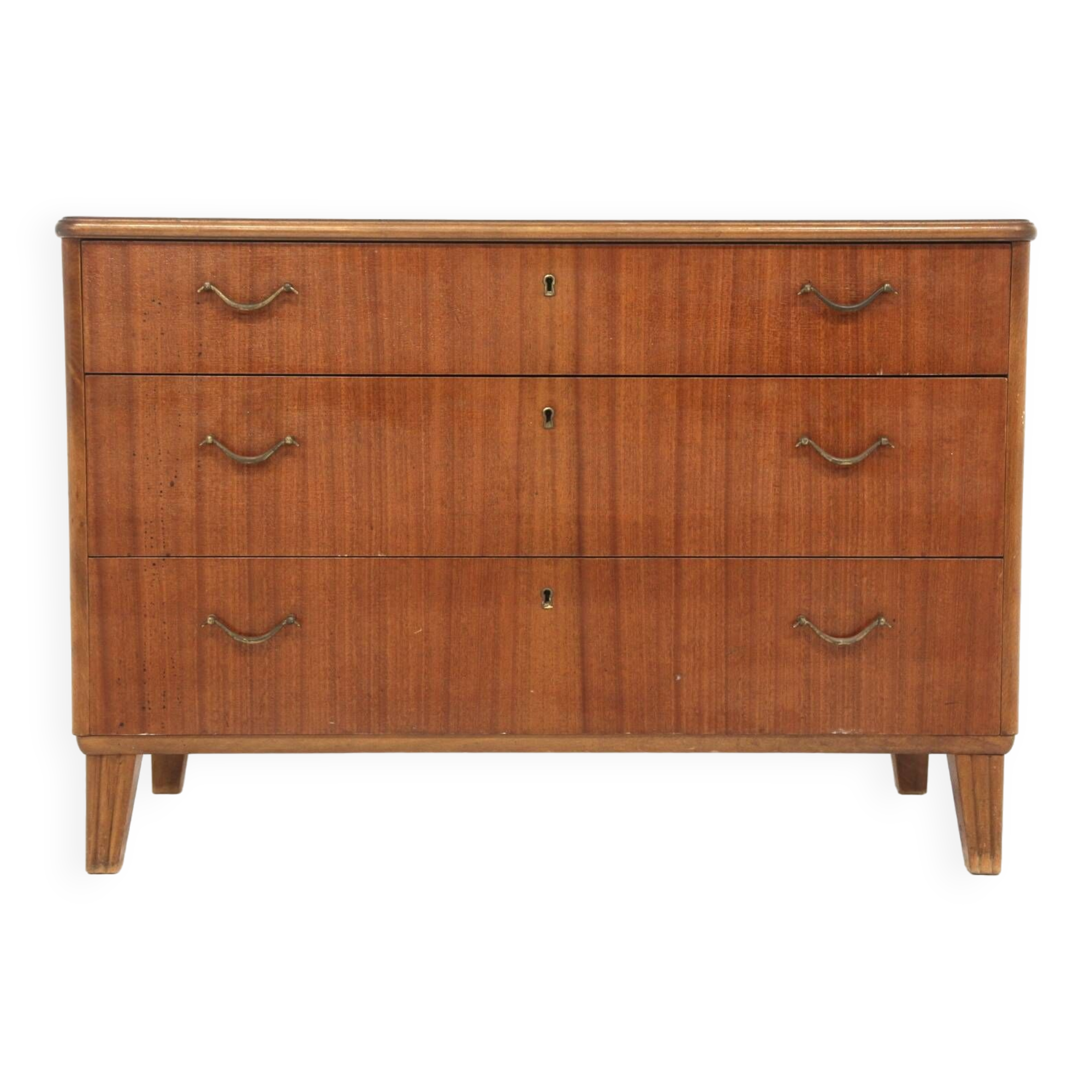 Scandinavian mahogany chest of drawers, Sweden, 1950