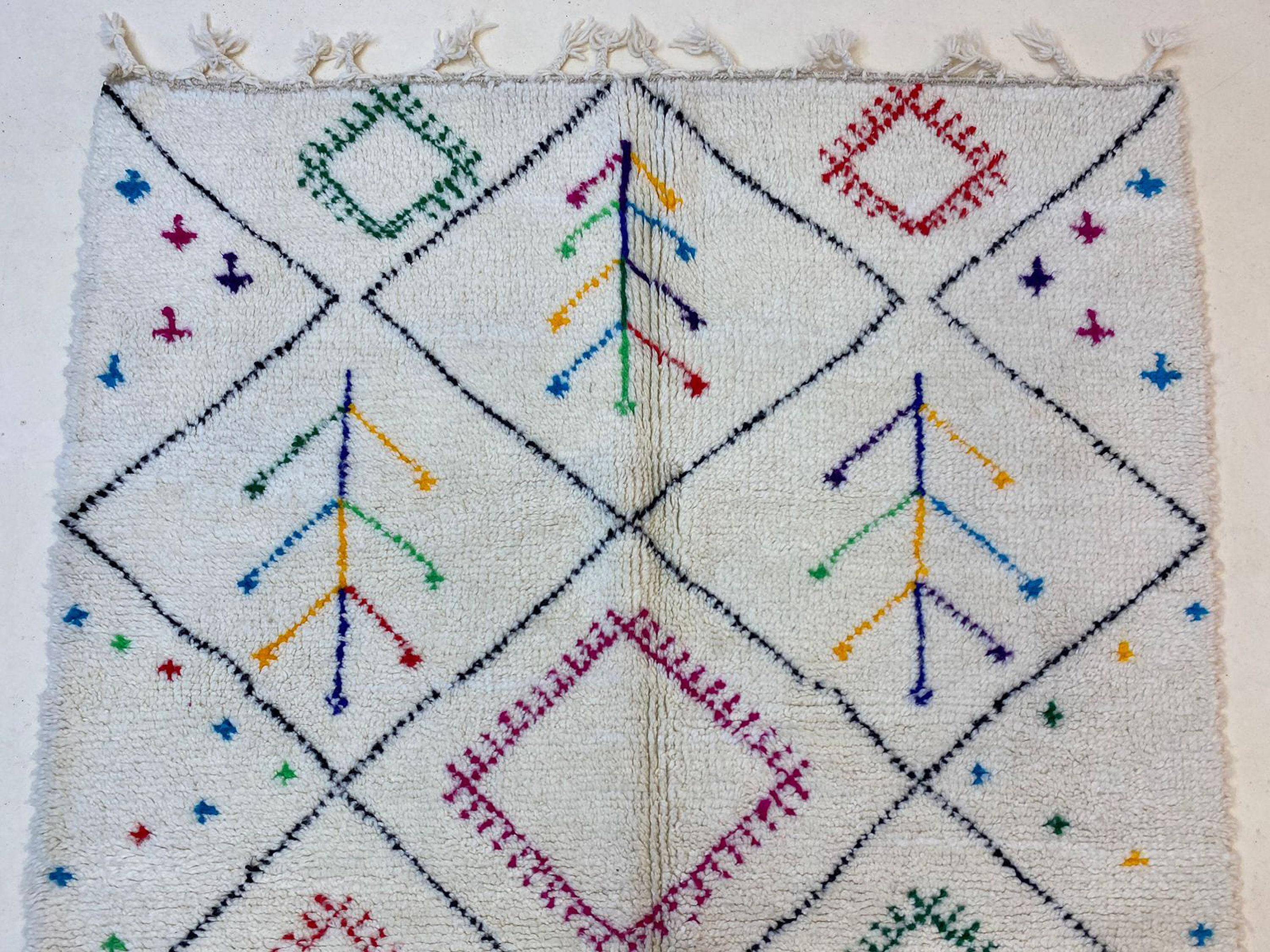 Large Berber wool rug 3x2 m