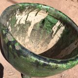 Tamegroute pottery enamelled pot cover