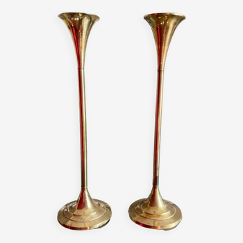 Pair of 70s candlesticks