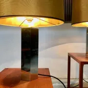 Sculptural Chromed Table Lamps by Ingo Maurer for Design M, 1960s, Set of 2