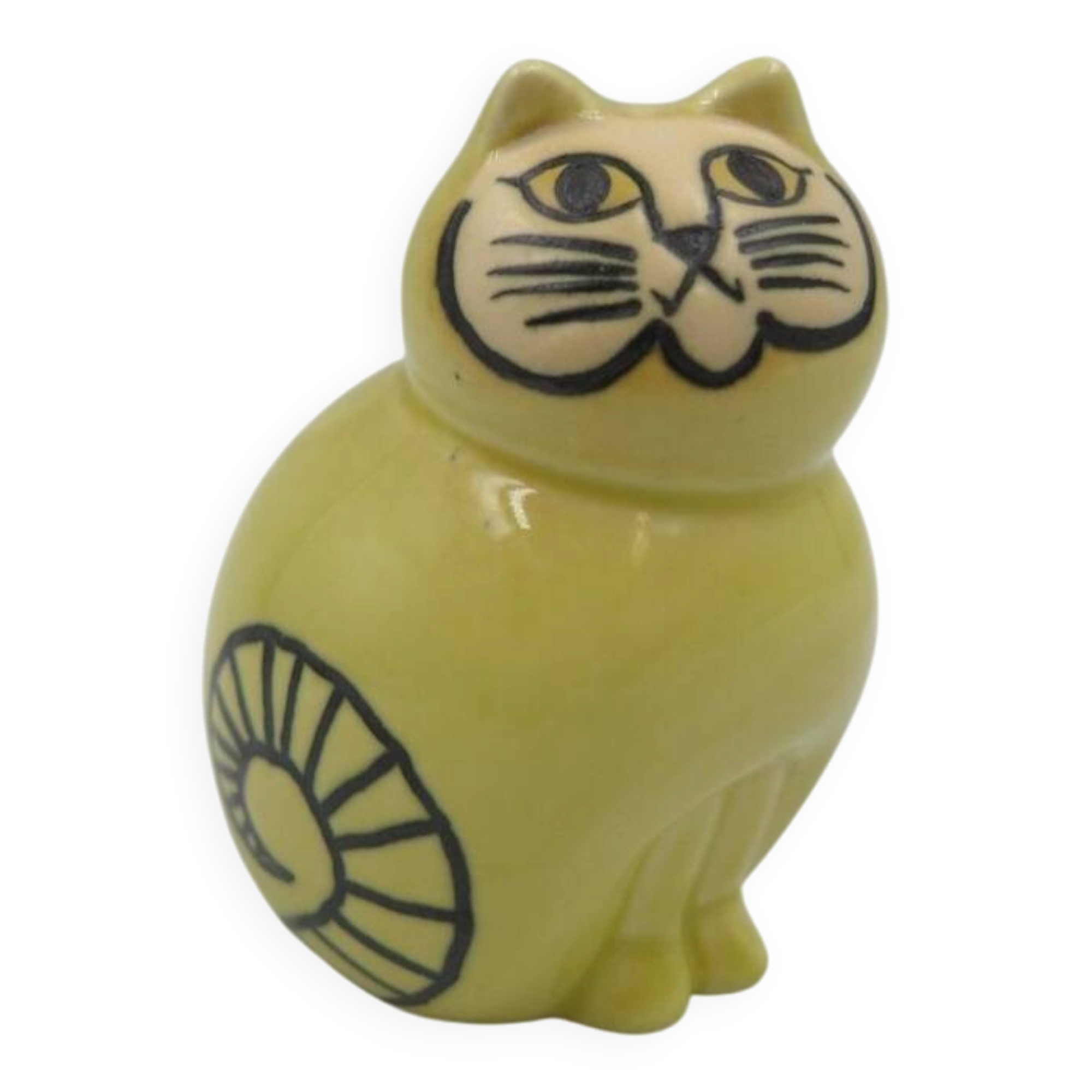 Ceramic Cat MIA Yellow Lisa Larson Atelier Gustavsberg