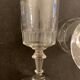8 old blown glasses, with cut sides, Mirabeau model from Baccarat
