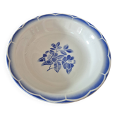 vintage flowered blue bowl Marsac Digoin from Sarreguemines, France