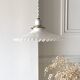 Suspension en opaline blanche