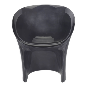 Fauteuil Lune métallique « Black Iron » par Tokujin Yoshika pour Moroso 62cm x 62cm x 74cm