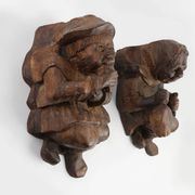 Hand-Carved Oak Wall Figure of a man, France ca. 1850