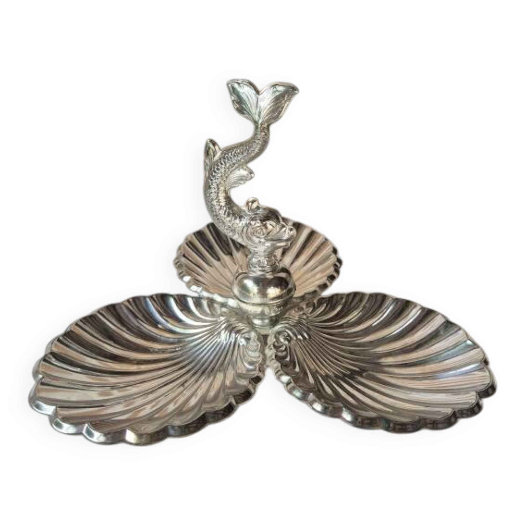 Silver-plated servant