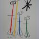 Joan MIRO: Surrealist family with the star, signed lithograph