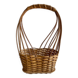 Wooden wicker basket
