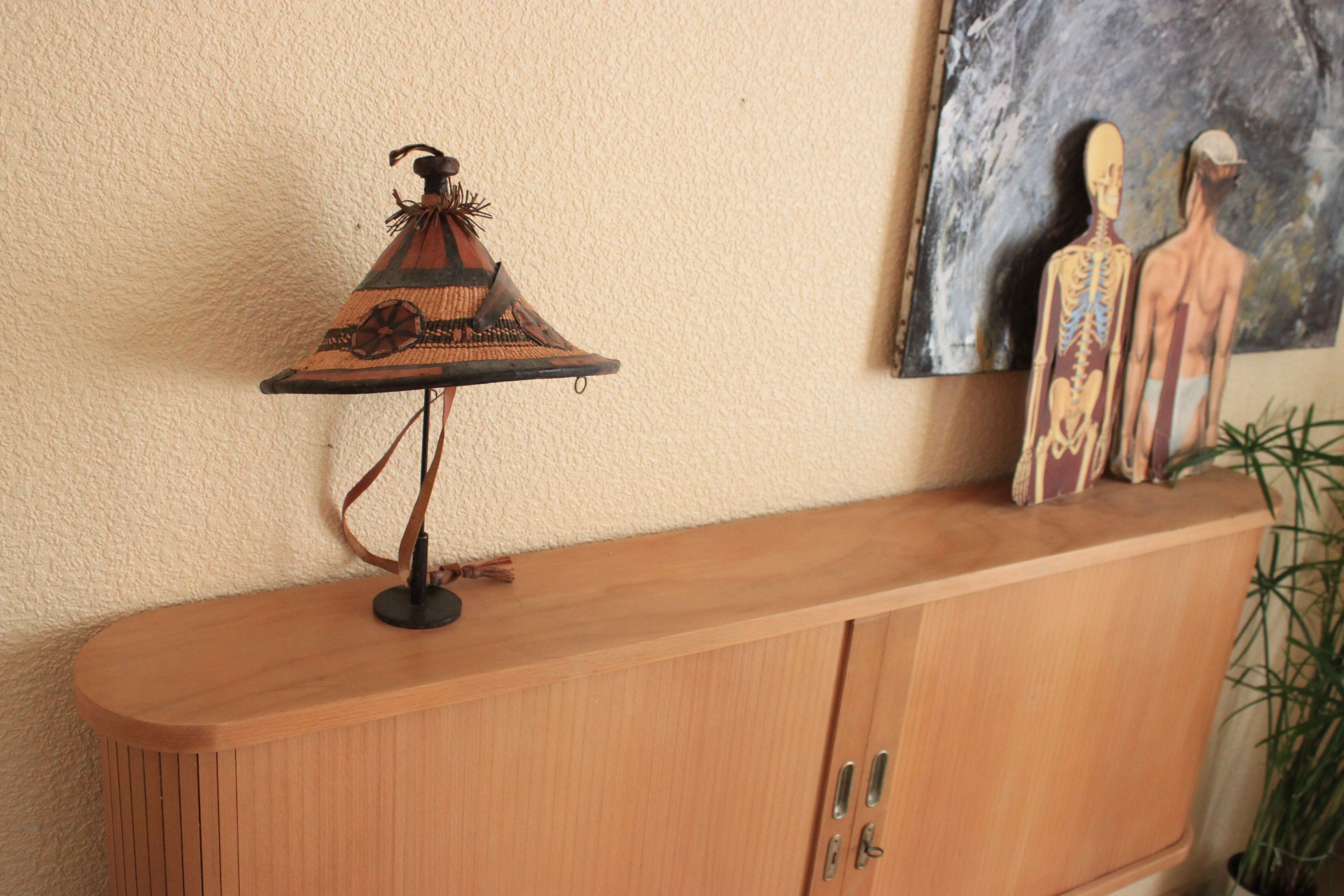 Old furniture workshop, trade, curtains of the 50s Famex