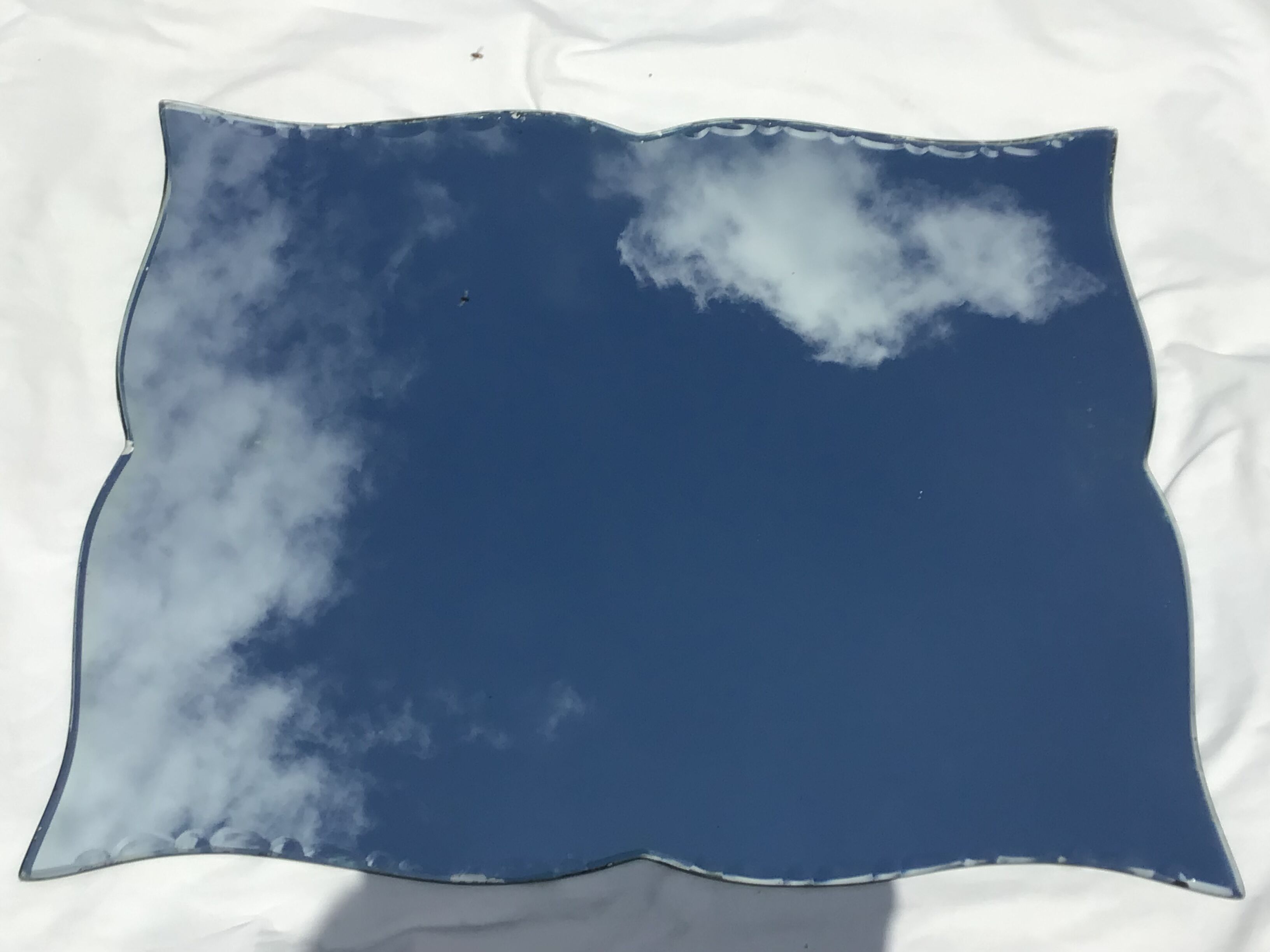 Beveled mirror braces 72cmx59cm