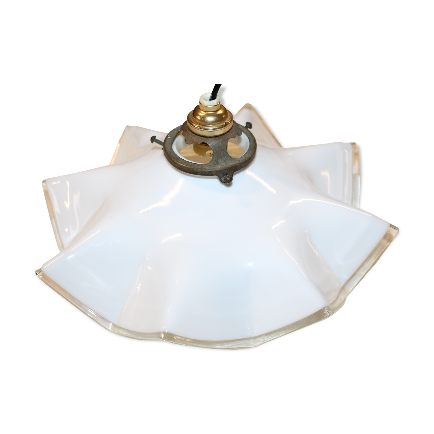 Opaline hanging lamp