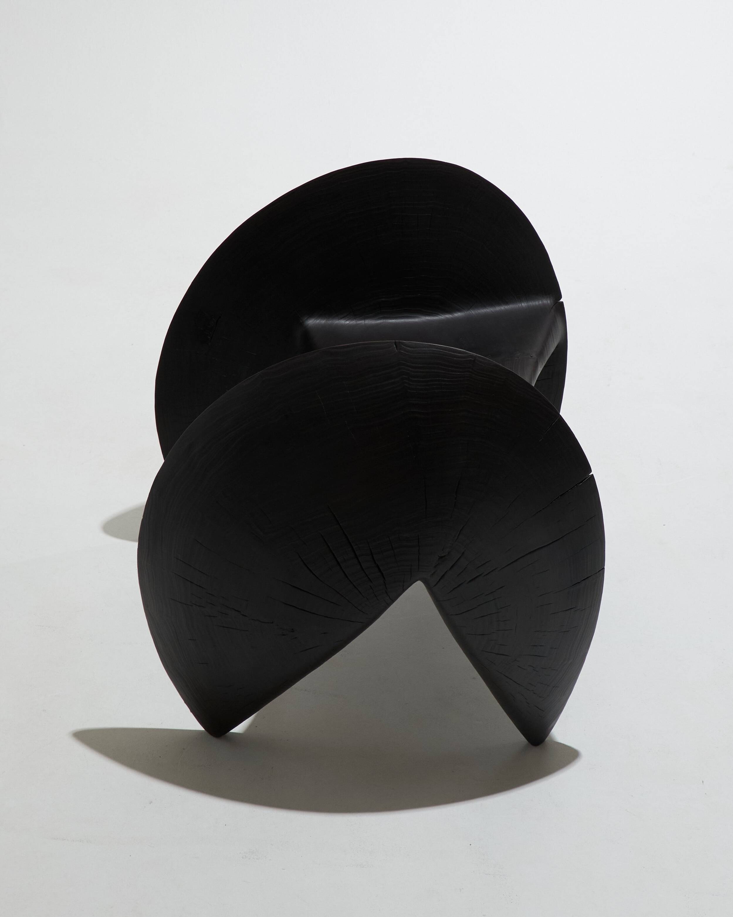 Assise Aigeon en bois noir