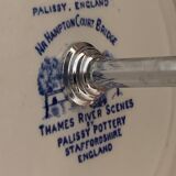 Blue and white porcelain servant or display Palissy Pottery Staffordshire England 1960