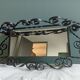 Wrought iron mirror