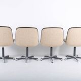 Set of 4 Strafor 451 armchairs by Randall Buck, 1970s