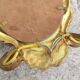 Pair of appliques in gilded bronze and Louis XV style mirror