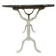 Parisian bistro table in cast iron and gray marble 1900