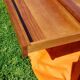 Oak dining table with 2 drawers in belt L 180 cm