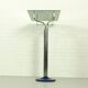 Vintage chrome plated console table with glass top – 1970s modernist design