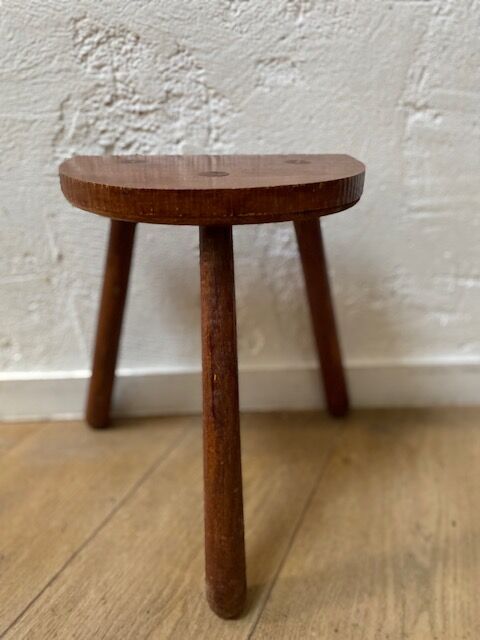 Wooden tripod stool