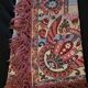 Table mat fringed 19th century tapestry
