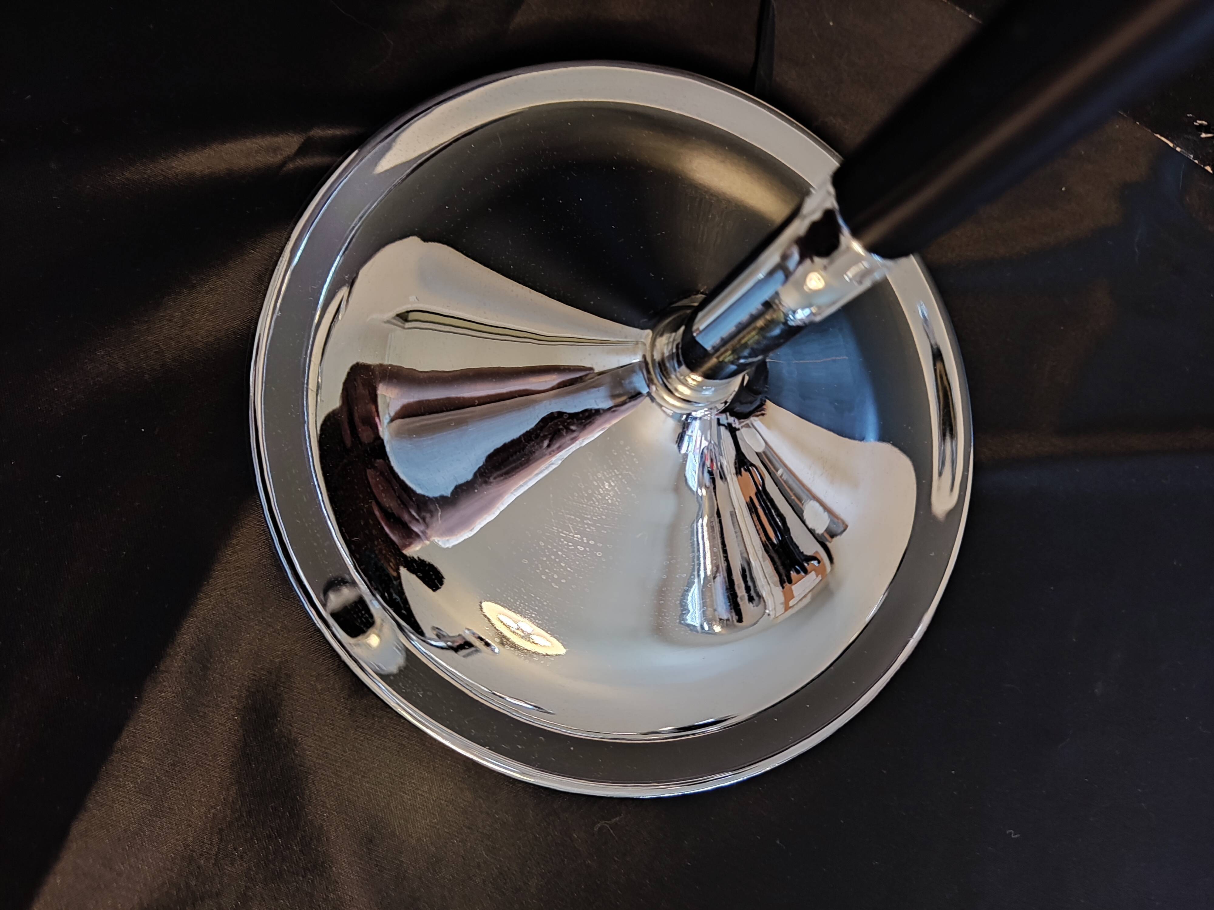 Lampe spoutnik chromée vintage