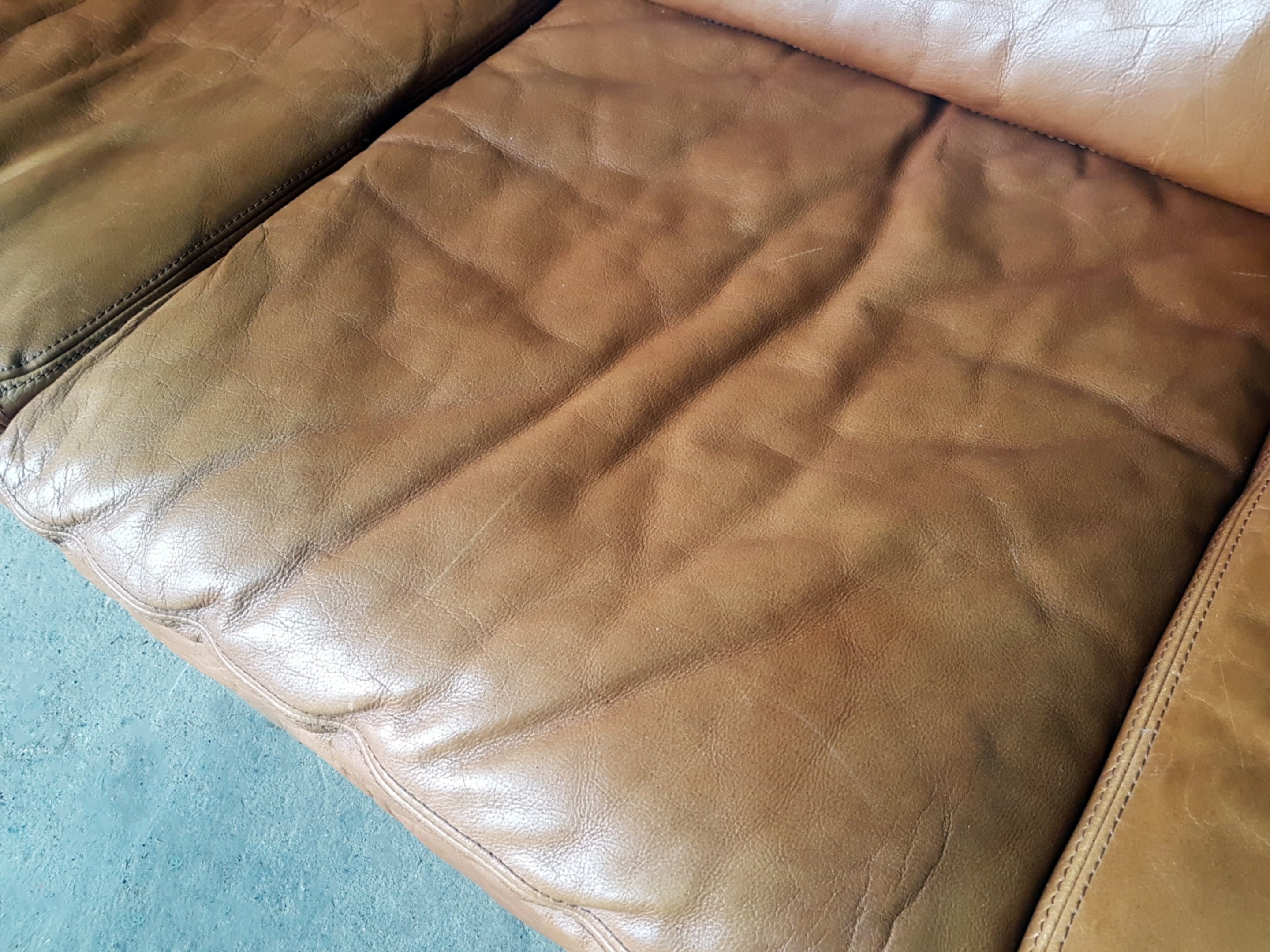 Vintage roche Bobois leather sofa