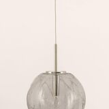 Large Murano ball pendant light by Doria, Germany, 1970s.