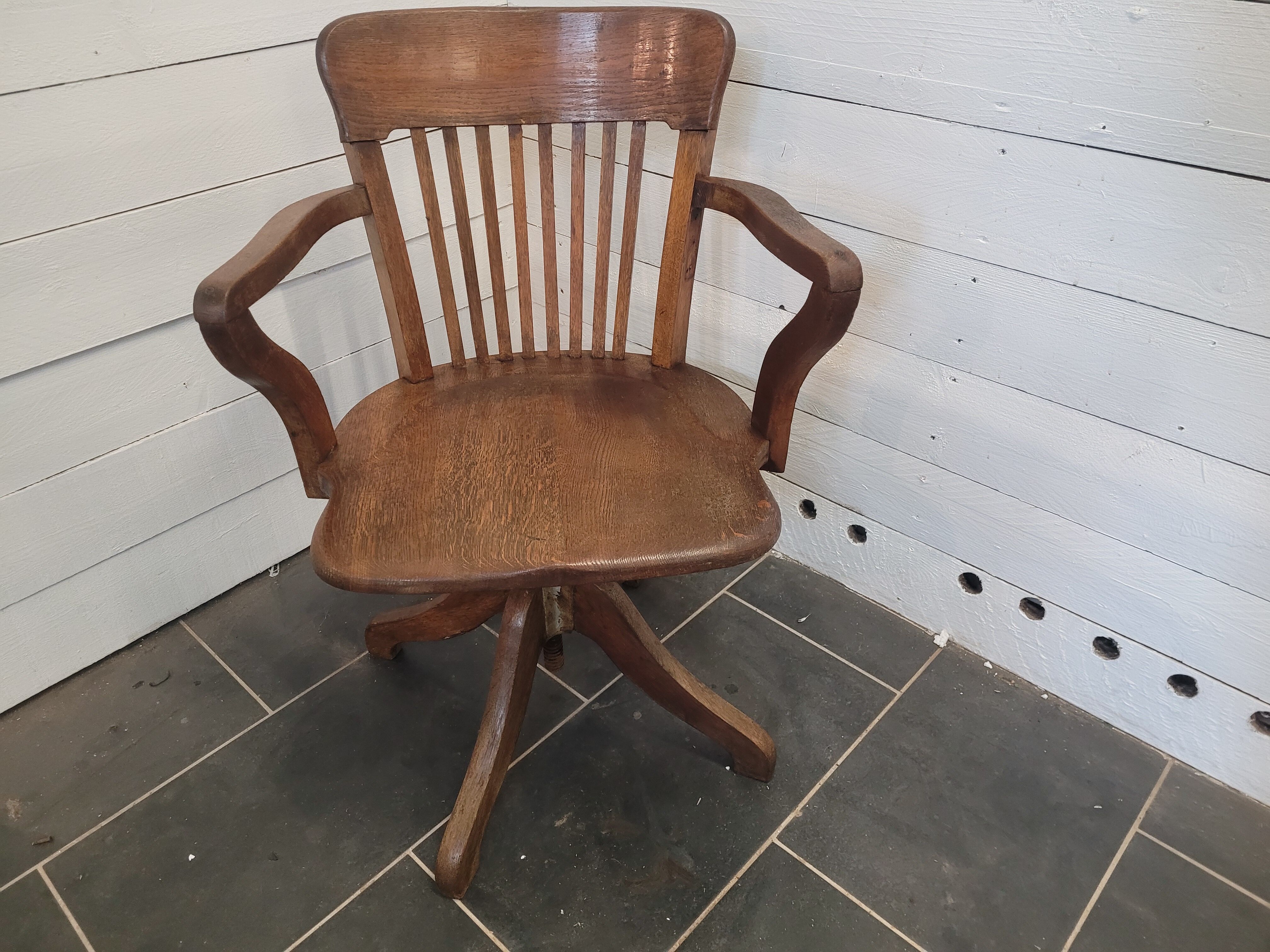 American desk chair in oak