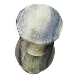 Vintage Onyx Marble Vase, 1970s
