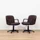 Brown swivel armchair pair by Palladium - made in Italy 1970
