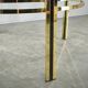 Italian Brass and Glass Round Coffee Table, 1970s