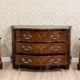 French Louis XV Style Walnut Marquetry Commode, 1950s