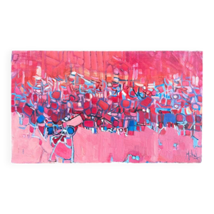 Vintage tableau huile - toile