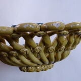 woven ceramic cup signed Foucard Jourdan Vallauris 1950