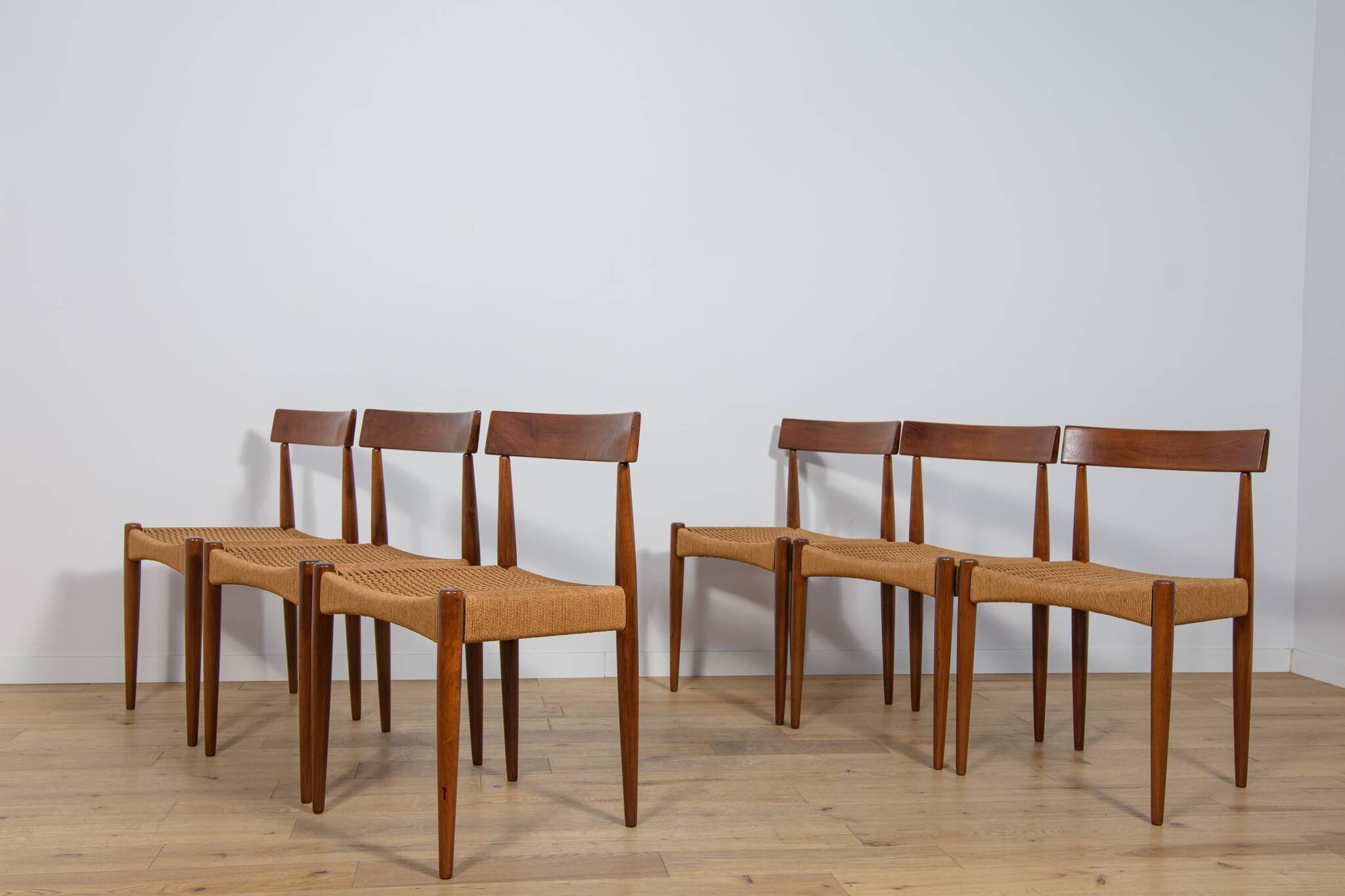 Mid Century Dining Chairs by Arne Hovmand-Olsen for Mogens Kold, 1960s, Den