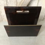 Old door reviews plexiglas curved marbled + baguettes brass vintage